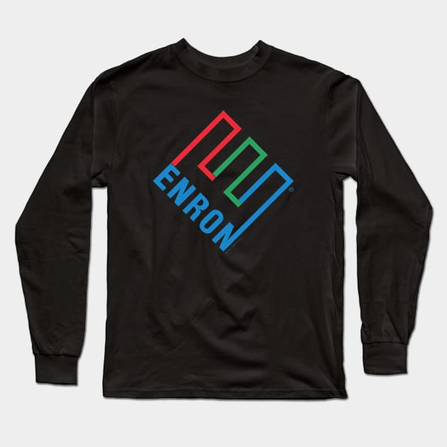 Enron Retro Vintage Long Sleeve T-Shirt by Ghost Of A Chance 